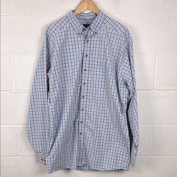 Ariat Pro men’s classic fit long sleeve plaid checkered button down size XXLT - Picture 1 of 6